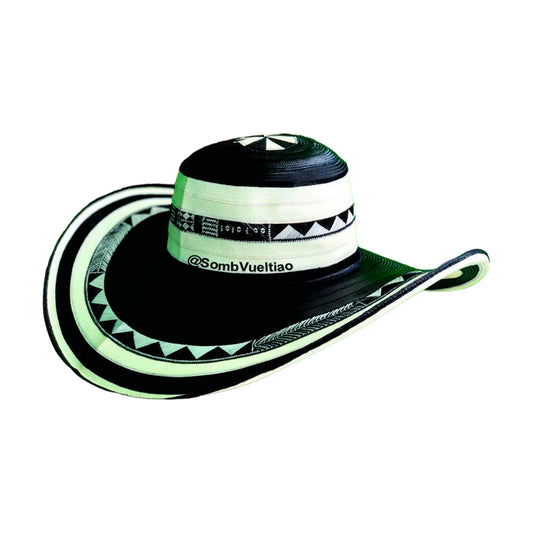 Sombrero 23 Fibras Exclusivo Color Negro