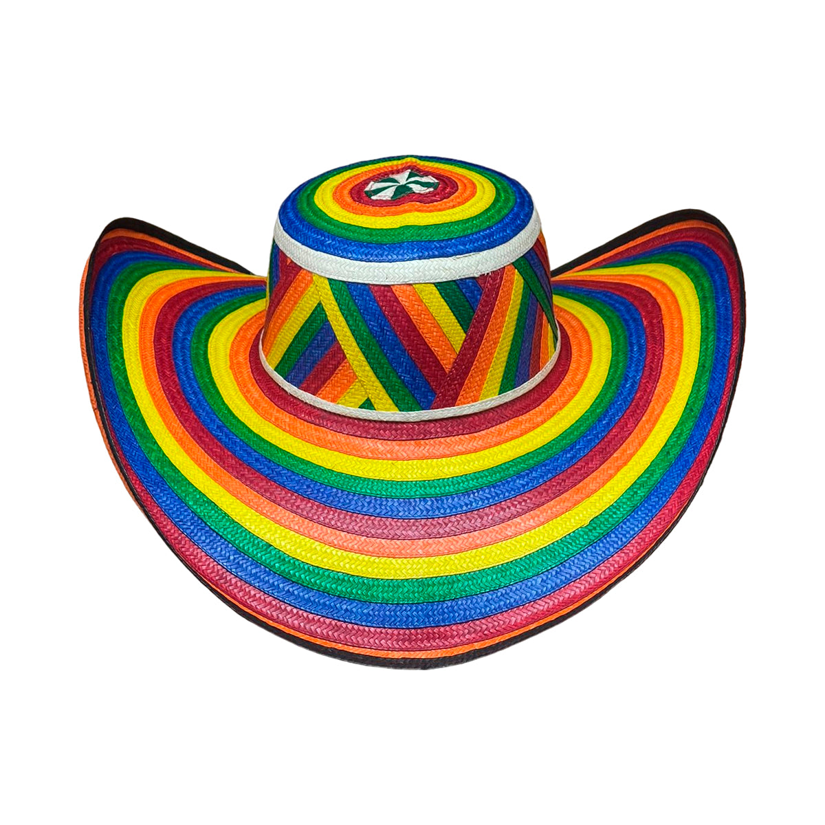 Sombrero 15 Fibras Económico Diseño Arcoiris