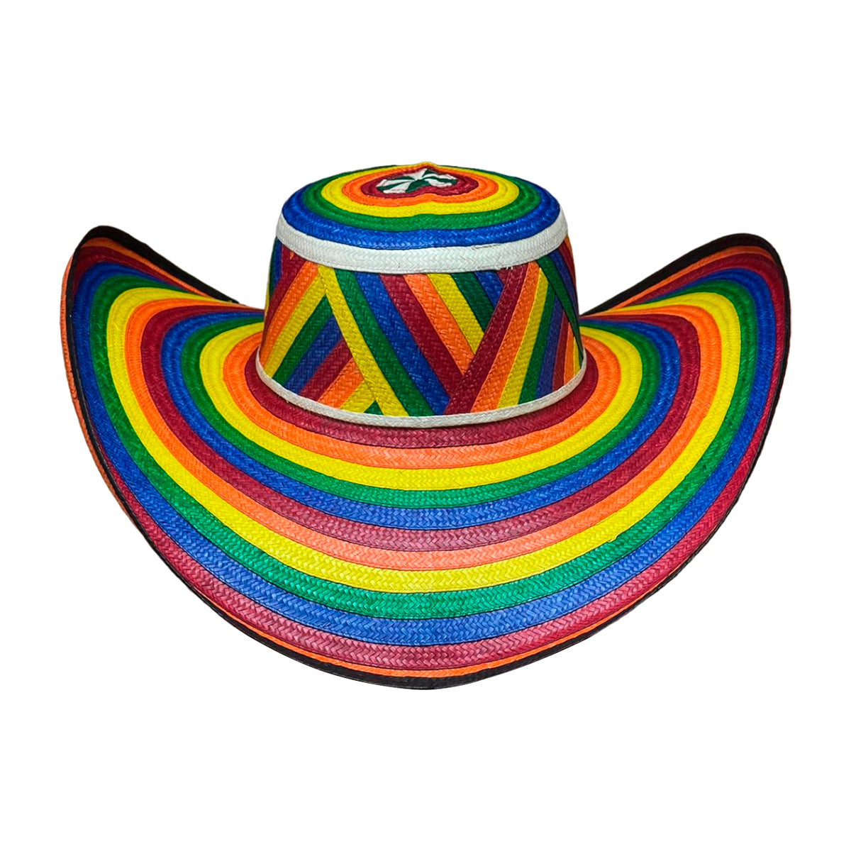 Sombrero 15 Fibras Económico Diseño Arcoiris