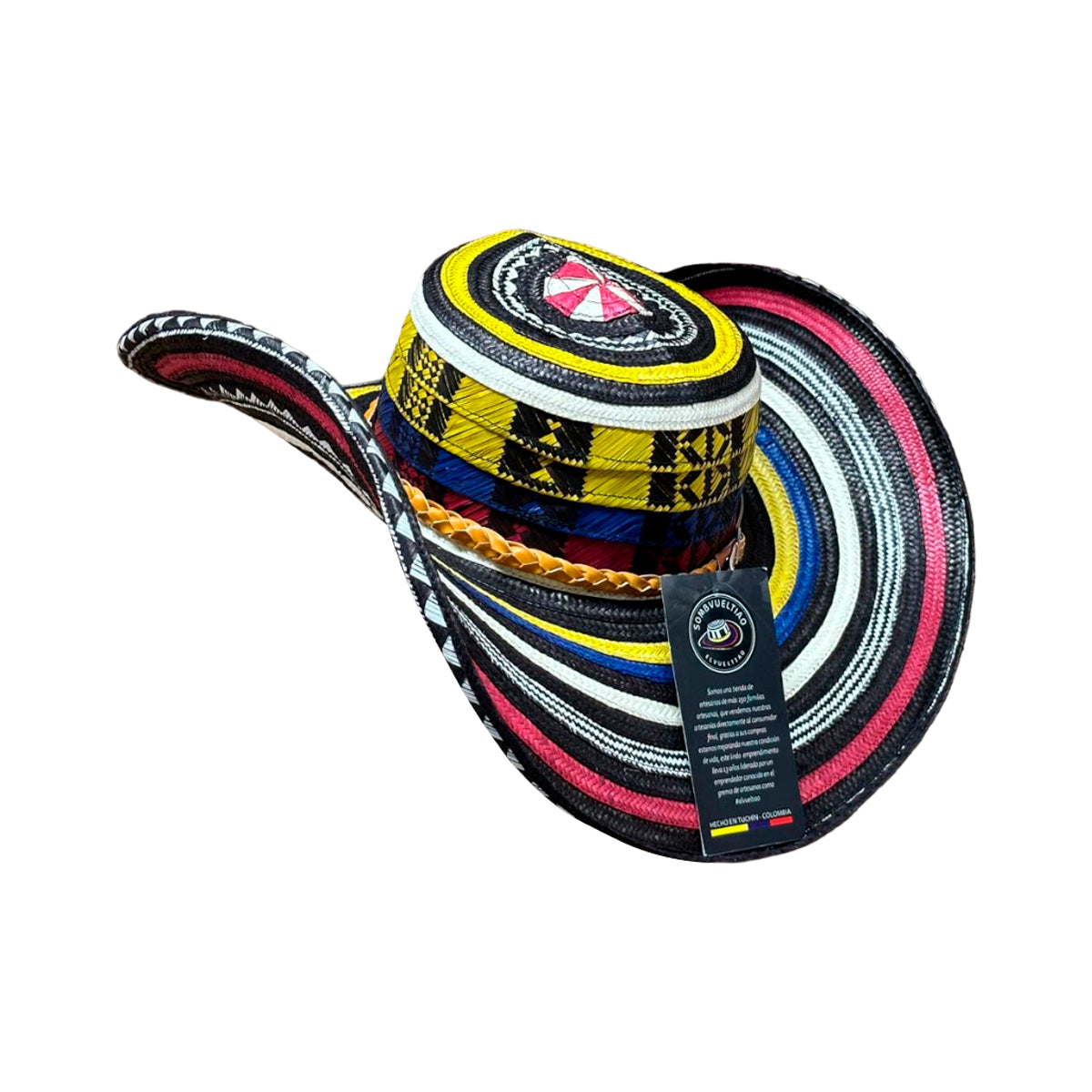 Sombrero 15 Fibras Tricolor Exclusivo + Estuche + Correa