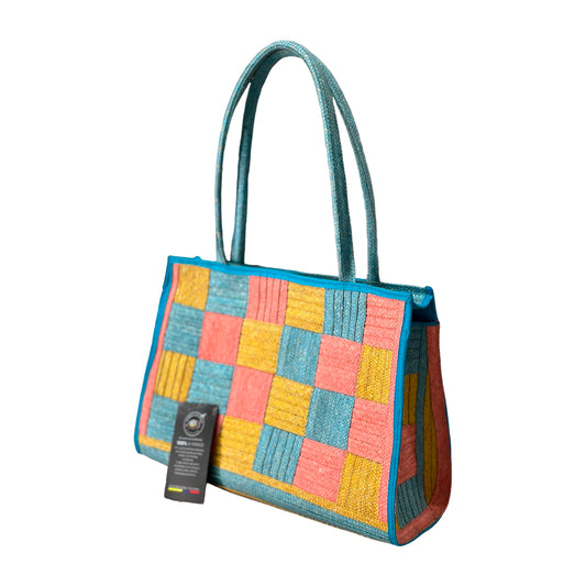 Bolso Ajedrez Multicolor Exclusivo Cuadros