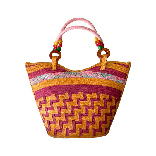 Bolso Zig Zag Exclusivo Diseño Único Multicolor