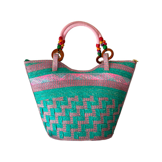 Bolso Zig Zag Exclusivo Diseño Único Multicolor