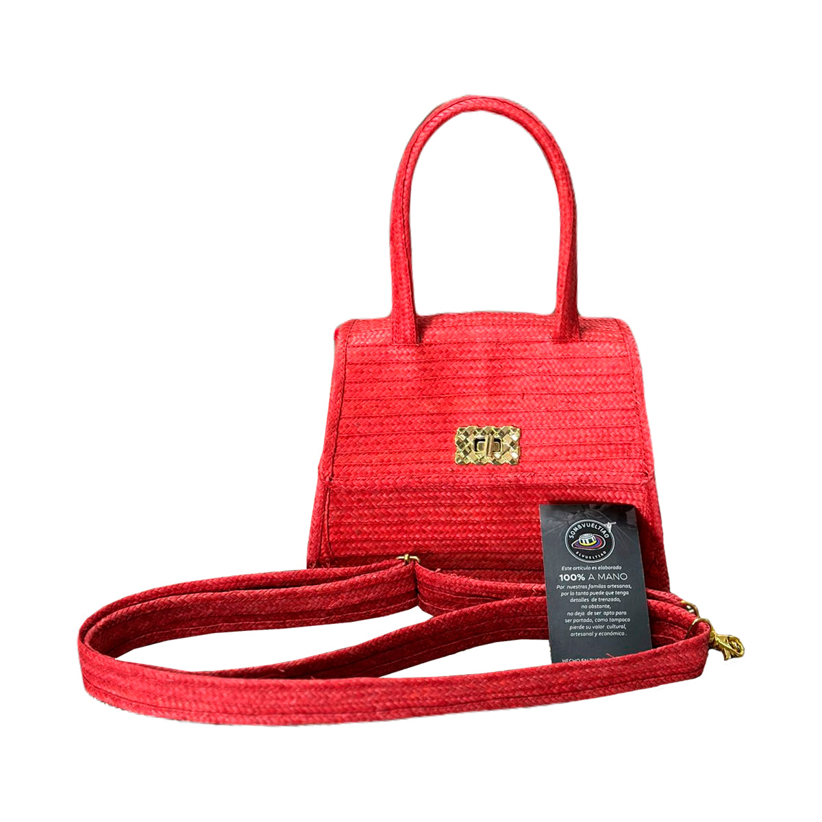 Cartera Exclusiva Artesanal Diseño Rojo