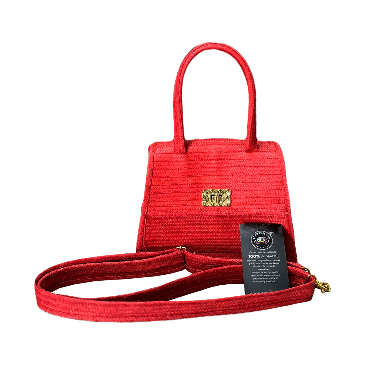 Cartera Exclusiva Artesanal Diseño Rojo