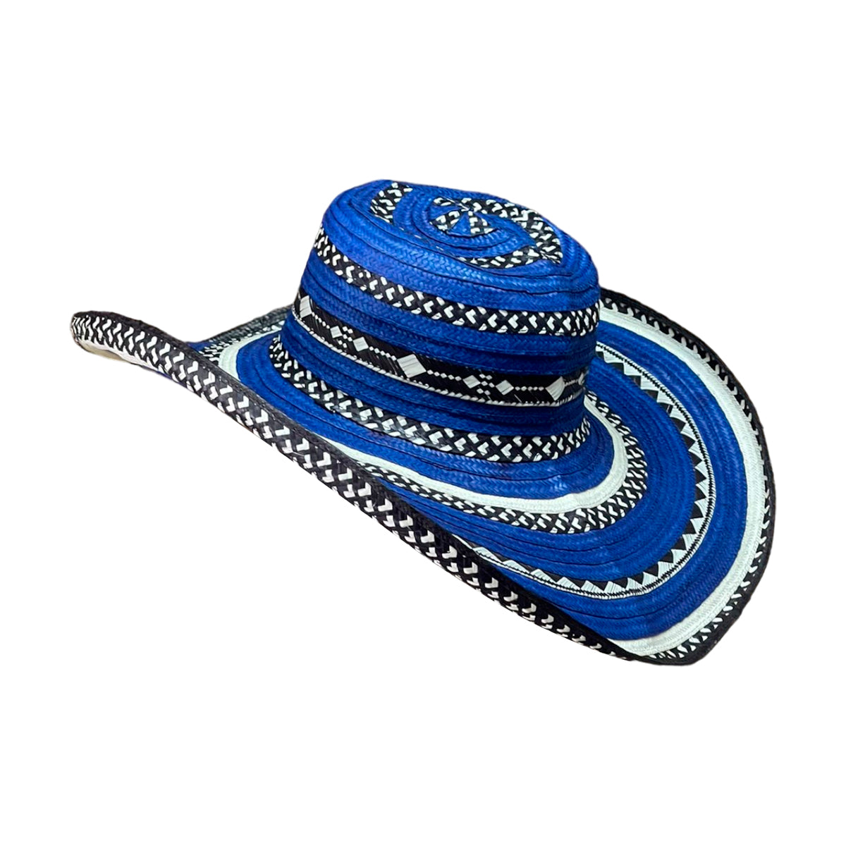 Sombrero 15 Fibras Exclusivo Azul con Figuras