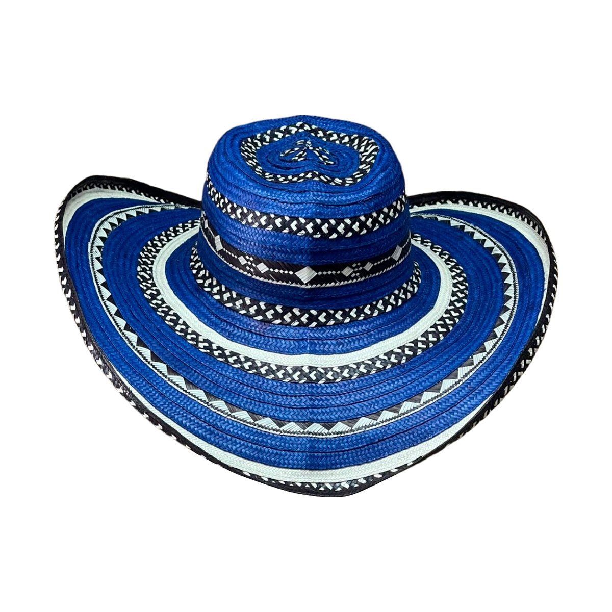 Sombrero 15 Fibras Exclusivo Azul con Figuras