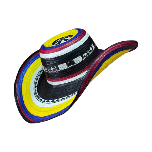 Sombrero 15 Fibras Exclusivo Diseño Tricolor