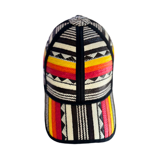 Gorra Artesanal en Caña Flecha Tejido Multicolor