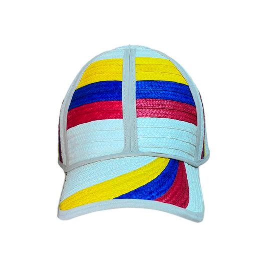 Gorra Artesanal Beige Diseño Colombiana