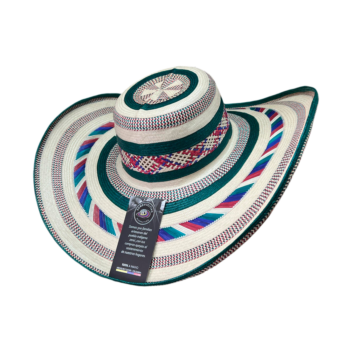 Sombrero 27 Fibras Tejido Extrafino Multicolor