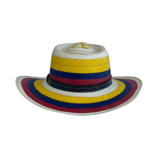 Sombrero 23 Fibras Corto Diseño Colombiano