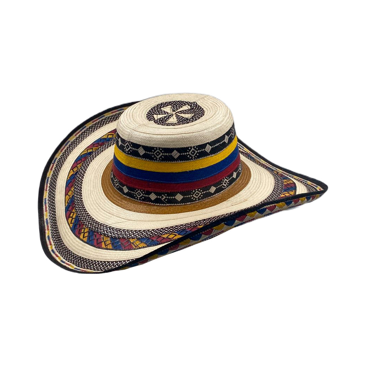 Sombrero 27 Fibras Exclusivo Figuras Tricolor