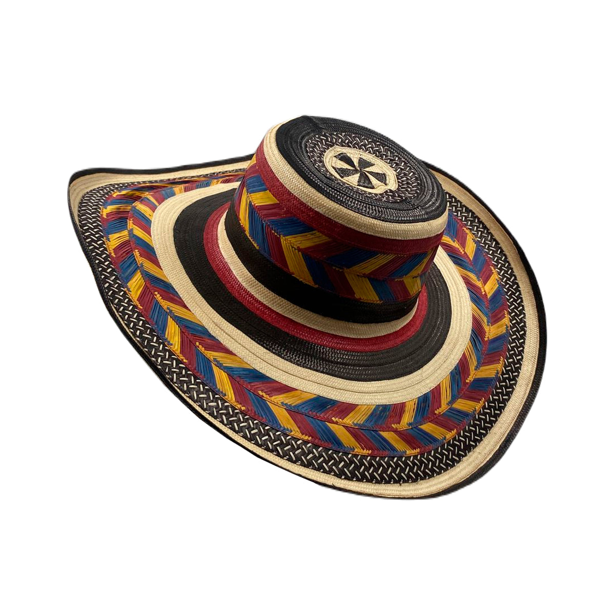 Sombrero 23 Fibras Exclusivo Diseño Multicolor