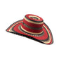 Sombrero 23 Fibras Exclusivo Rojo silvestre Artesanal