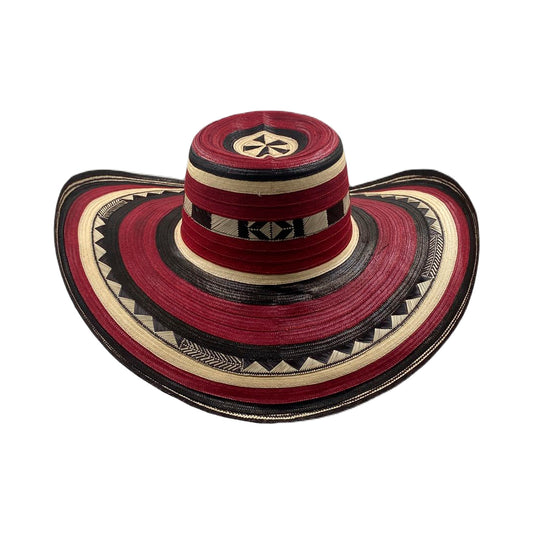 Sombrero 23 Fibras Exclusivo Rojo Pinta Tradicional