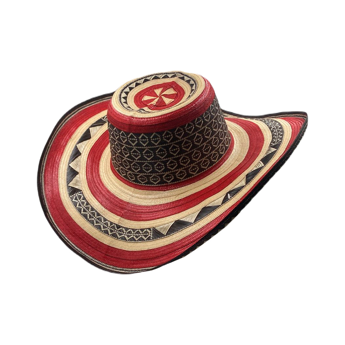 Sombrero 23 Fibras Exclusivo Rojo a Mano