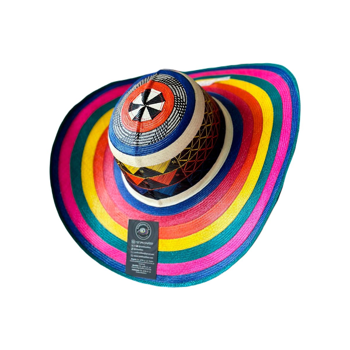 Sombrero 33 Fibras Exclusivo Multicolor Extrafino