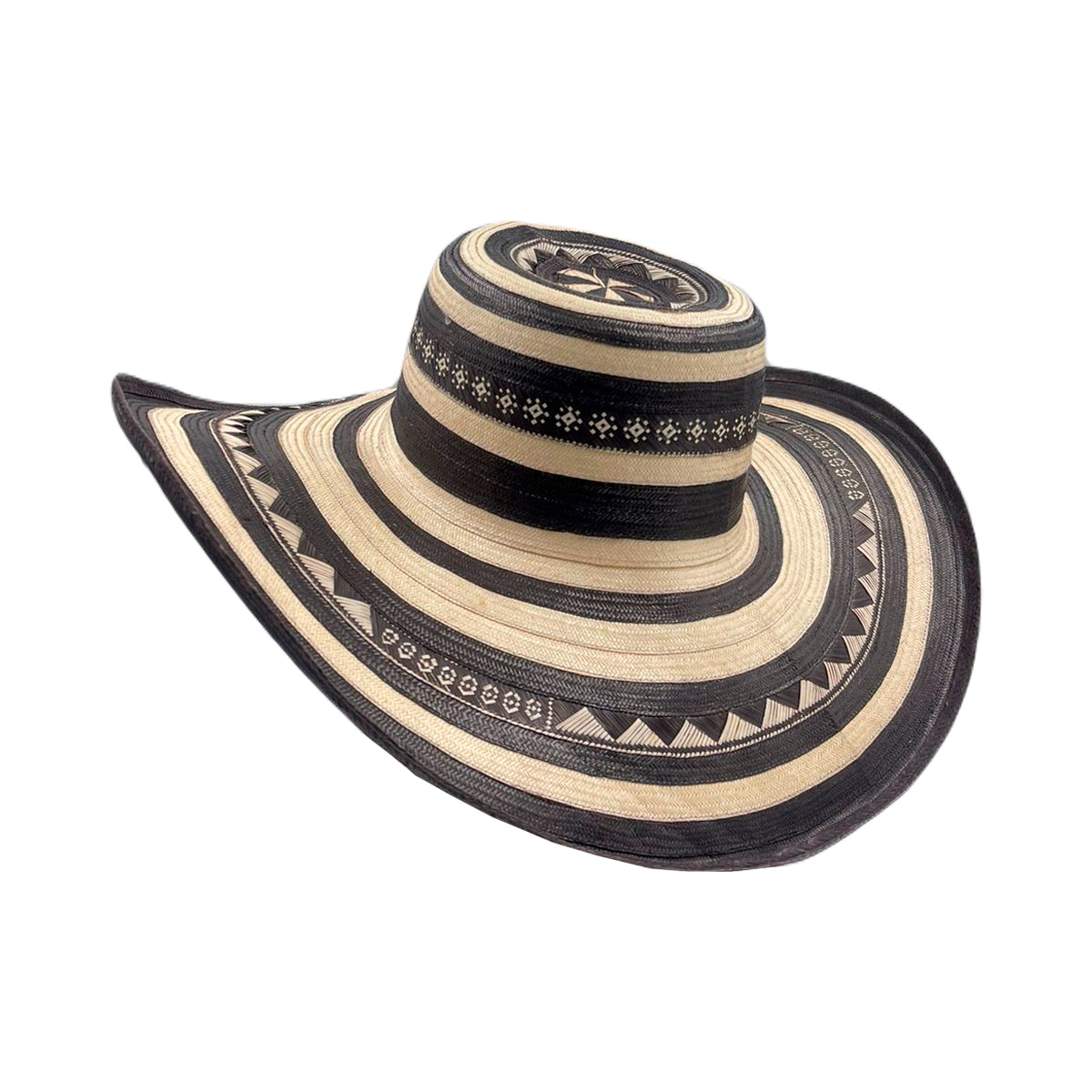 Sombrero 23 Fibras Exclusivo Beige Negro