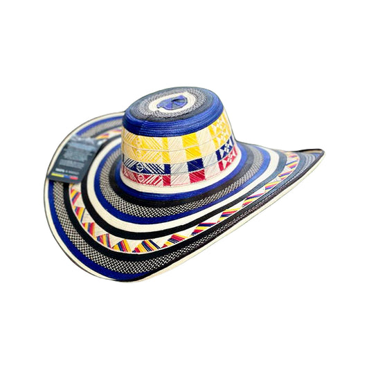 Sombrero 23 Fibras Diseño Colombiano Multicolor