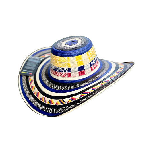 Sombrero 27 Fibras Diseño Colombiano Multicolor