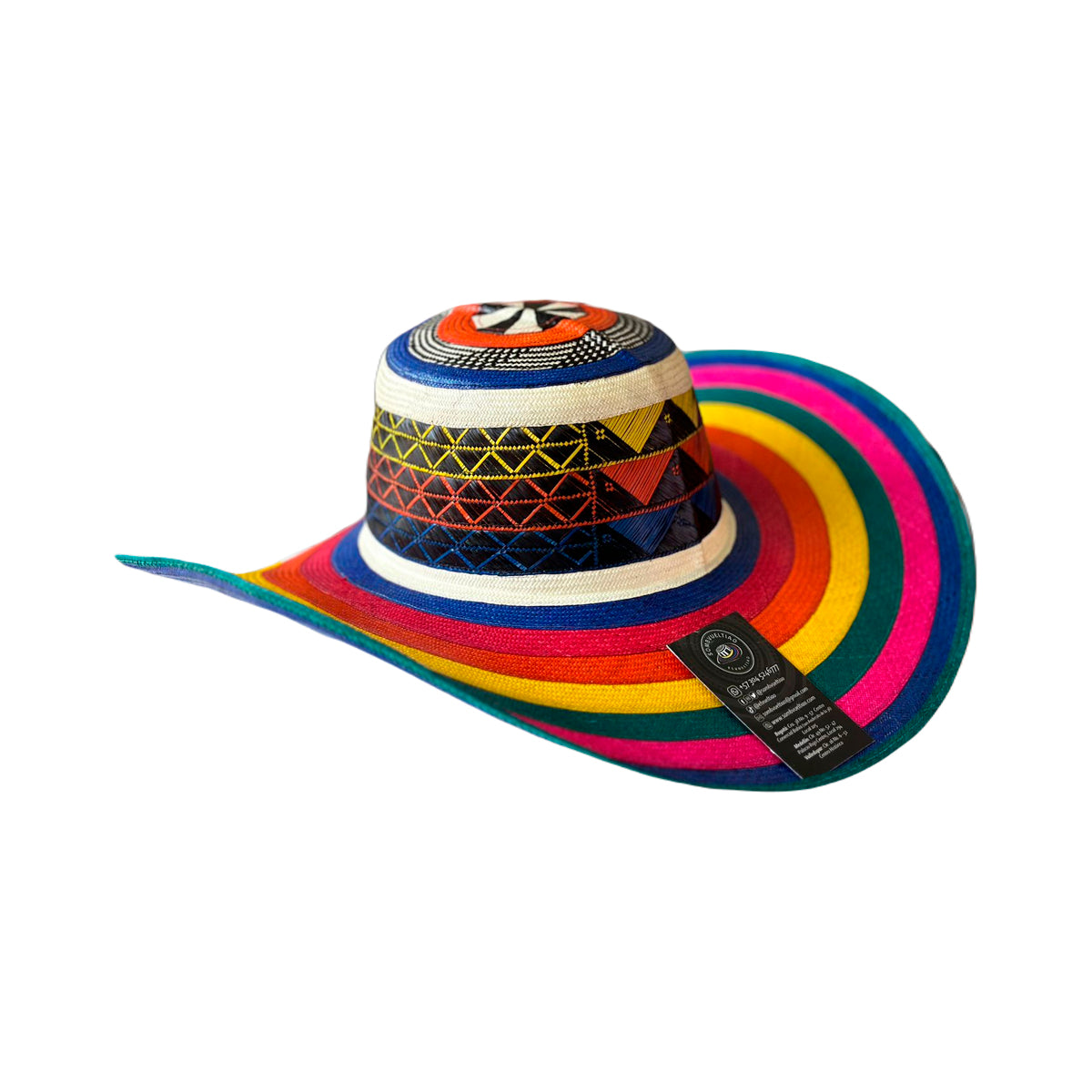 Sombrero 31 Fibras Exclusivo Multicolor Extrafino