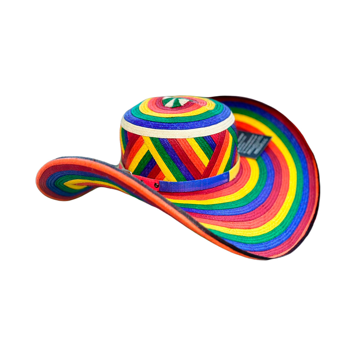 Sombrero 23 Fibras Artesanal Colores Arcoiris