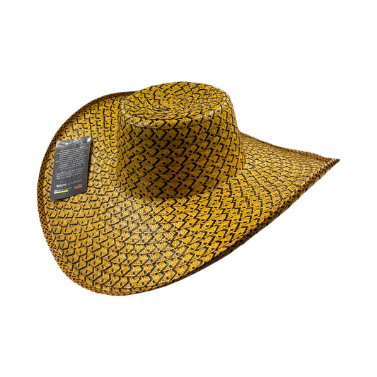 Sombrero 23 Fibras Exclusivo Amarillo Figuras Flechas