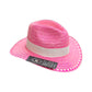 Sombrero Panameño Fucsia Diseño Fino a Mano