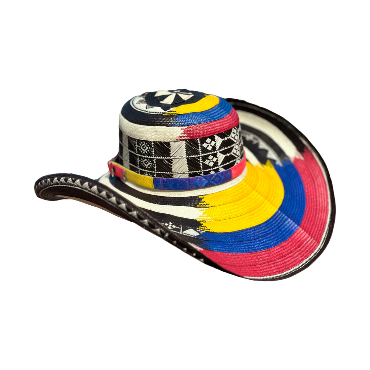 Sombrero 27 Fibras Exclusivo Diseño Tricolor