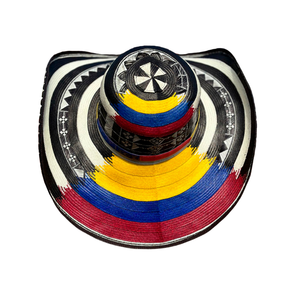 Sombrero 27 Fibras Exclusivo Diseño Tricolor