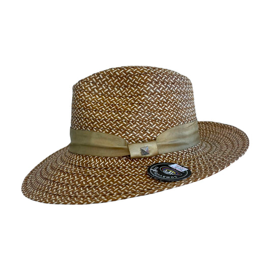 Sombrero Fedora Exclusivo Dorado Granito