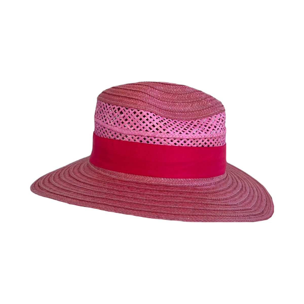 Sombrero Panameño Exclusivo Diseño Rosa