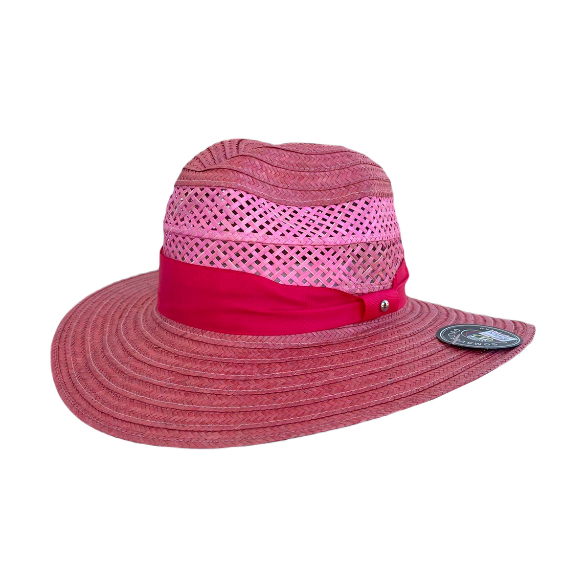 Sombrero Panameño Exclusivo Diseño Rosa