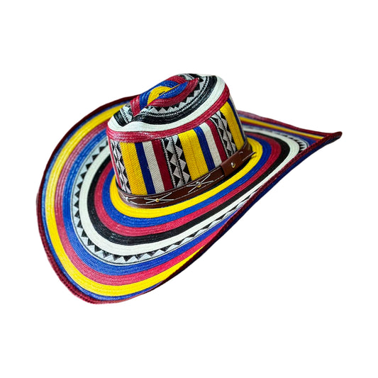 Sombrero 27 Fibras Caballista Tricolor Extrafino