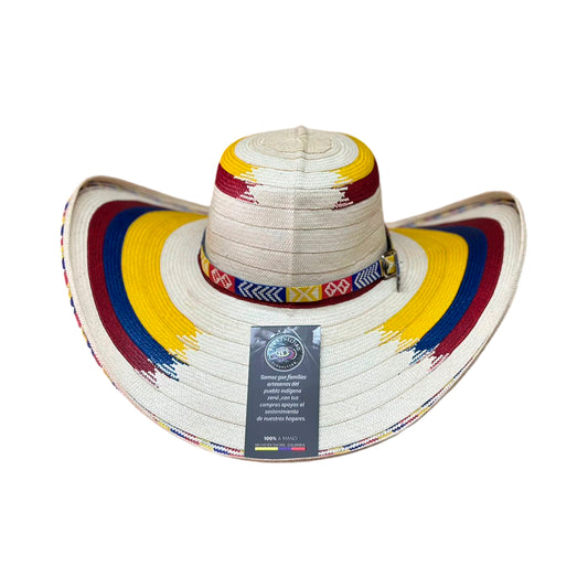 Sombrero 27 Fibras Condor Diseño Tricolor