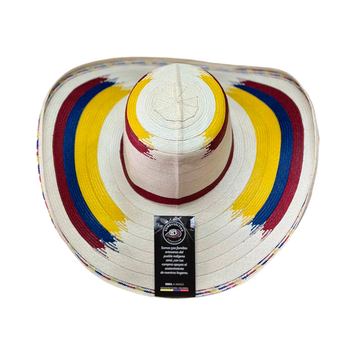 Sombrero 27 Fibras Condor Diseño Tricolor