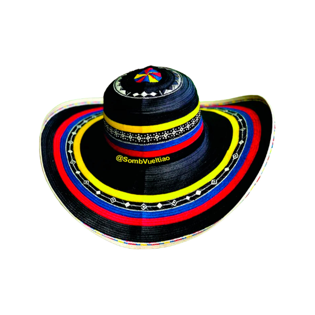 Sombrero 23 Fibras Black Tricolor