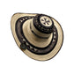 Sombrero 27 Fibras Extrafino Diseño Beige Negro