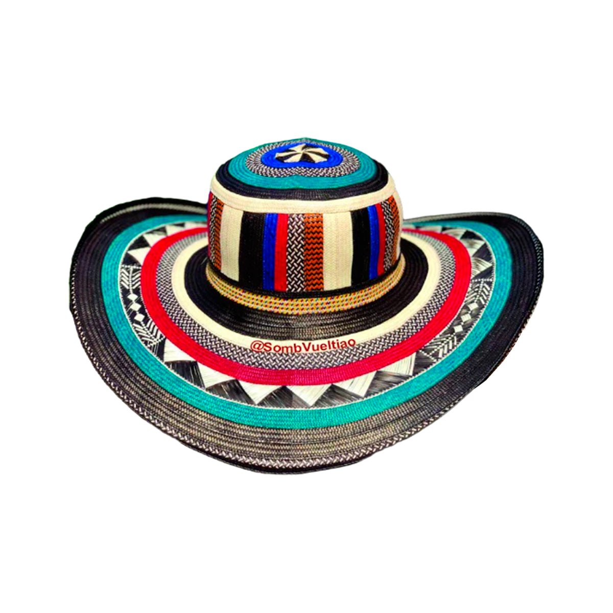 Sombrero 23 Fibras Exclusivo Multicolor