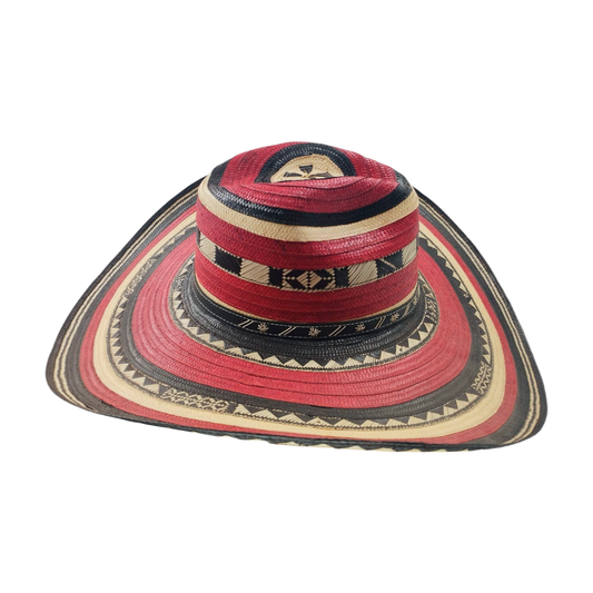 Sombrero 15 Fibras Hormado Rojo