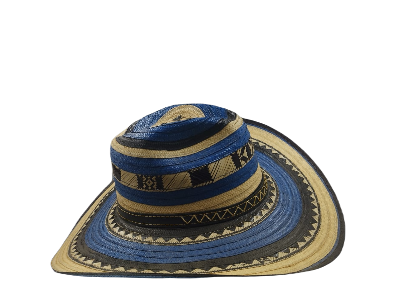 Sombrero 15 Fibras Hormado Azul