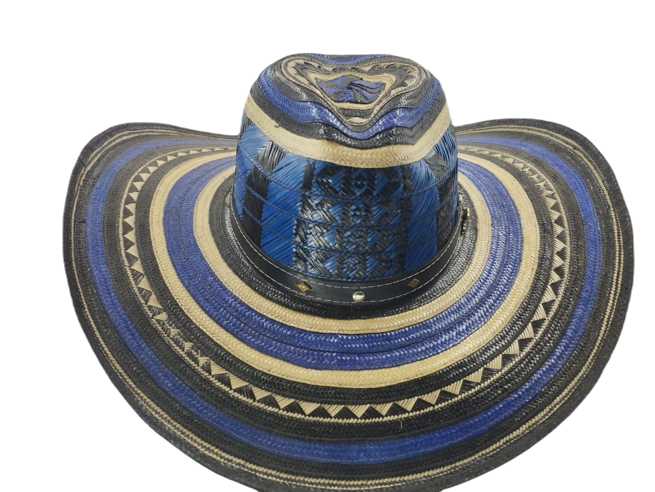 Sombrero 15 Fibras Hormado Exclusivo Azul