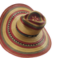 Sombrero 15 Fibras Hormado Beige Rojo