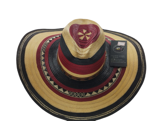 Sombrero 15 Fibras Hormado Rojo Exclusivo