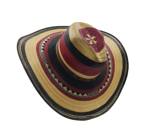 Sombrero 15 Fibras Hormado Rojo Exclusivo