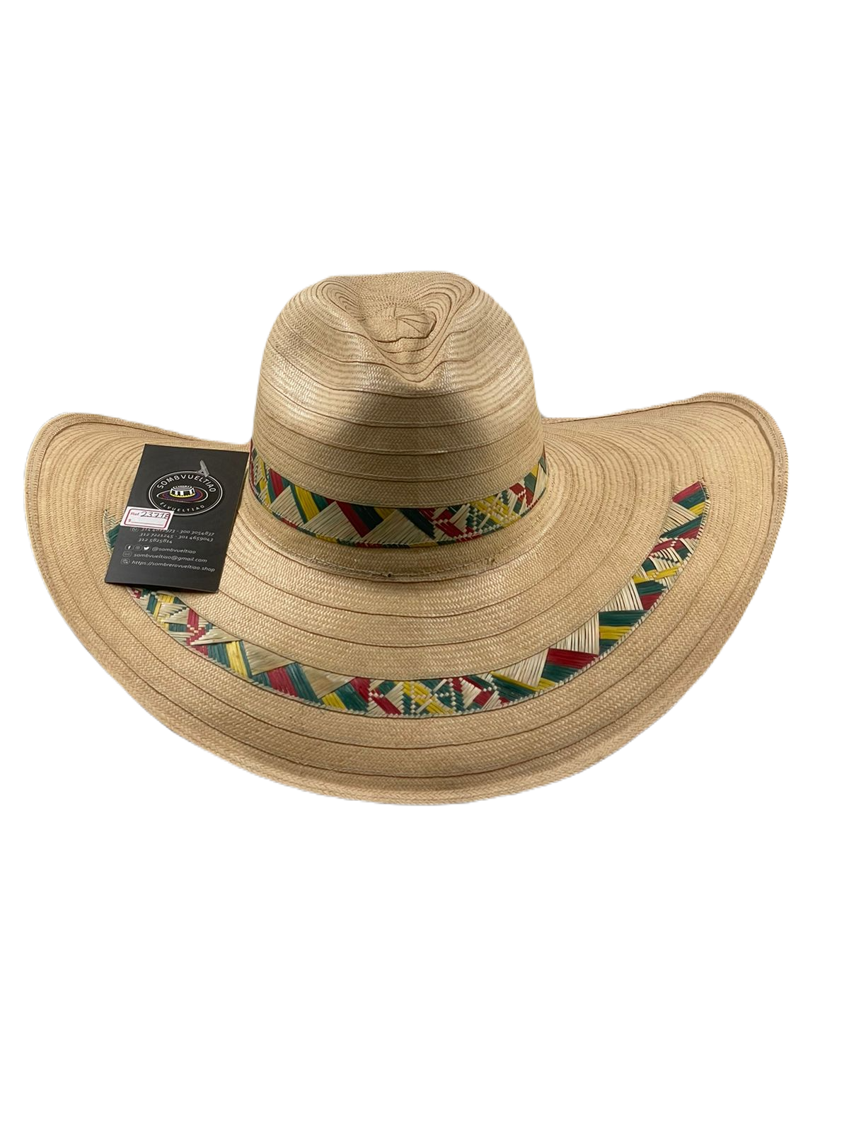 Sombrero 23 Fibras Hormado Pintas Multicolor