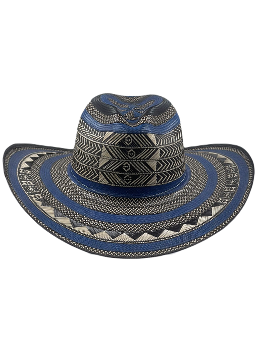 Sombrero 27 Fibras Hormado Extrafino Azul