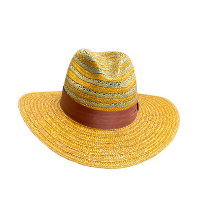 Sombrero Panameño Exclusivo Diseño Franjas