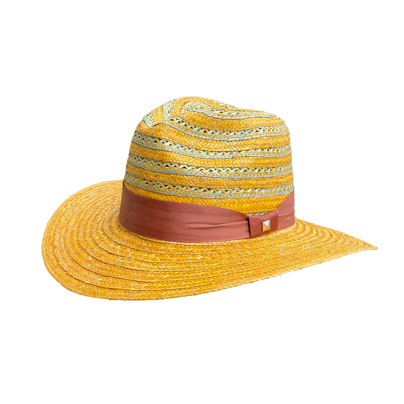 Sombrero Panameño Exclusivo Diseño Franjas